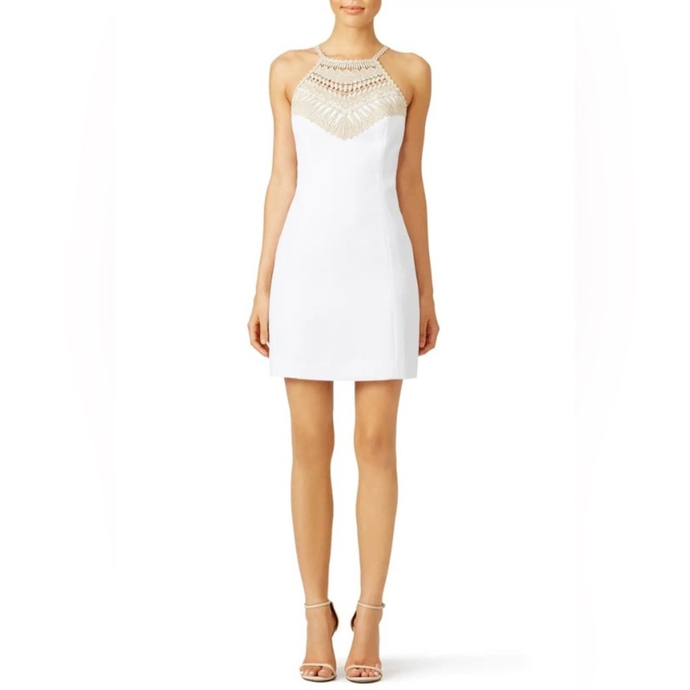 Lilly Pulitzer Dress with Gold Embroidery